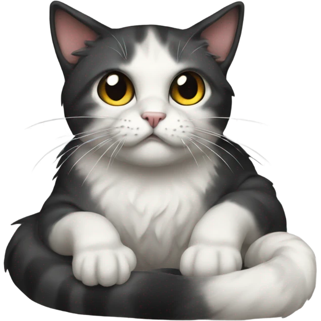 Cat with death x emoji