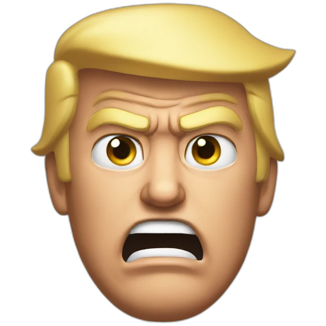 Donald trump angry emoji