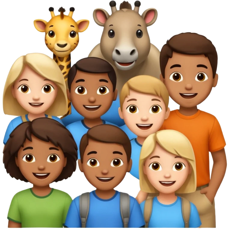 Zoo, childern. emoji