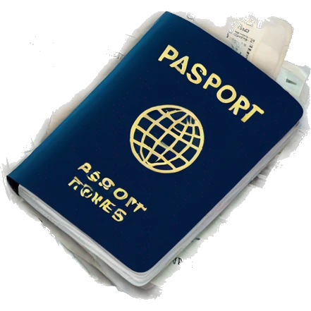 passport and air tickets emoji