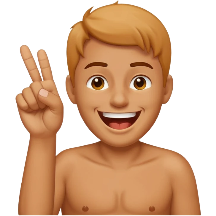 Laughing emoji with his middelfinger up  emoji