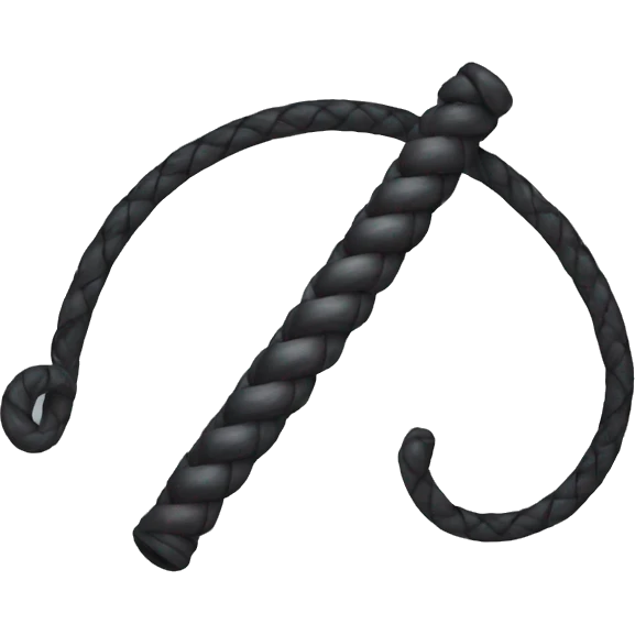 A whip emoji