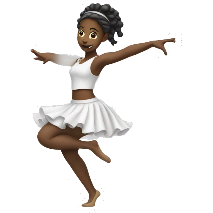 Girl white Dancing emoji