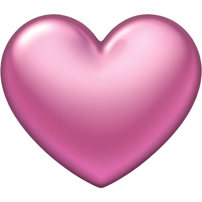 pink metallic heart emoji