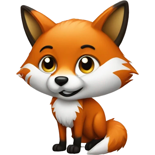 fox with a sward emoji