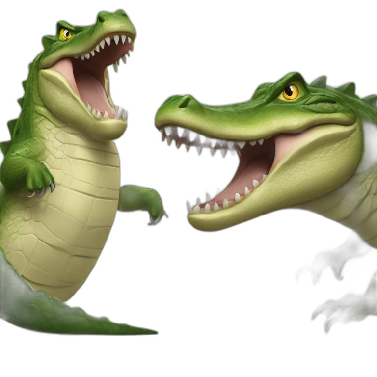 steve irwin fighting crocodile realistic emoji