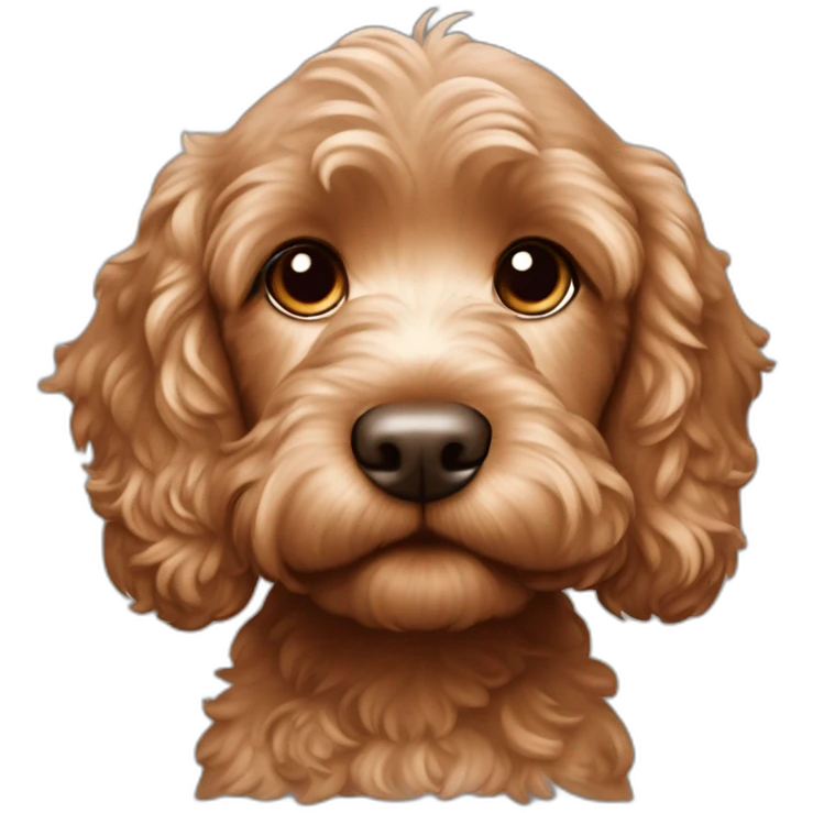 Reddish light brown cockapoo puppy emoji
