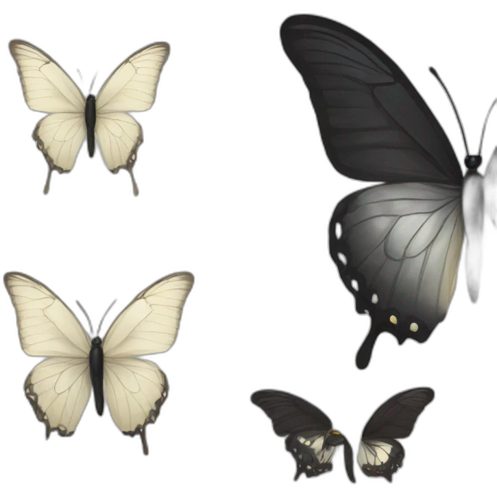 black butterfly emoji