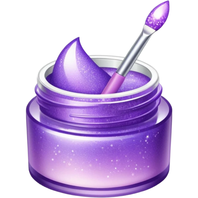 lilac gradient glitter cosmetics emoji