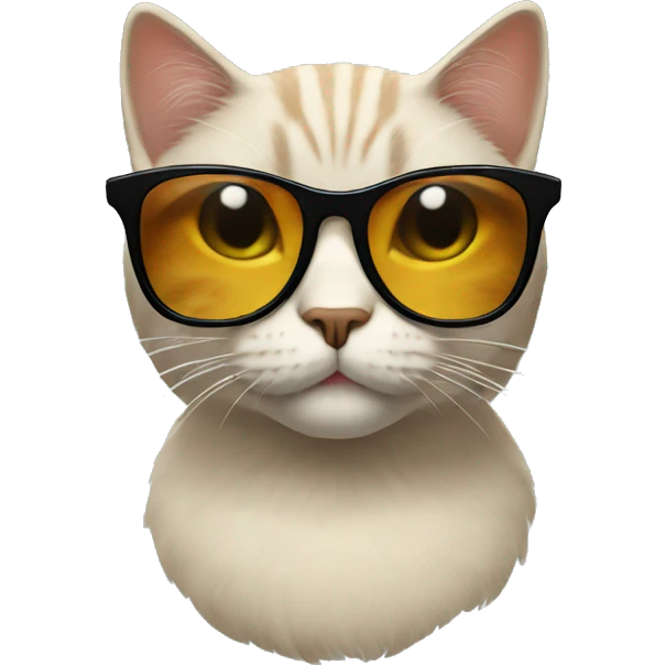 Cat with sunglasses emoji
