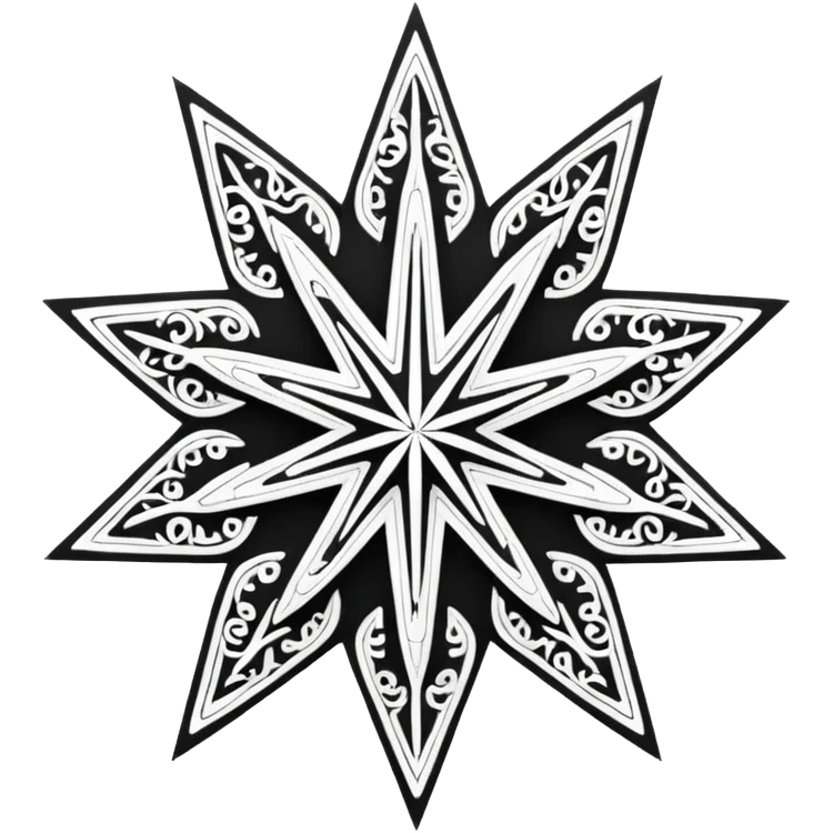  calligraphy star drawing emoji