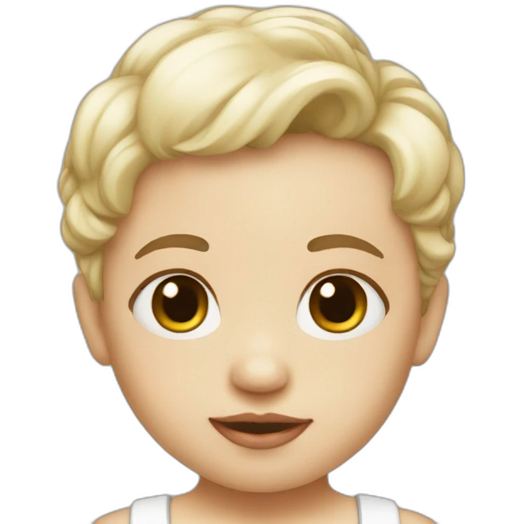 Baby white skin emoji