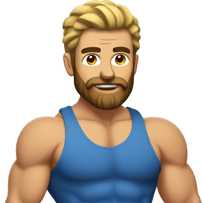 Musculation barbu  emoji