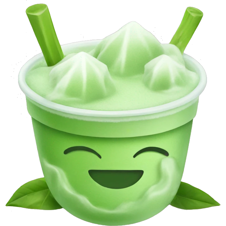 Ice matcha emoji