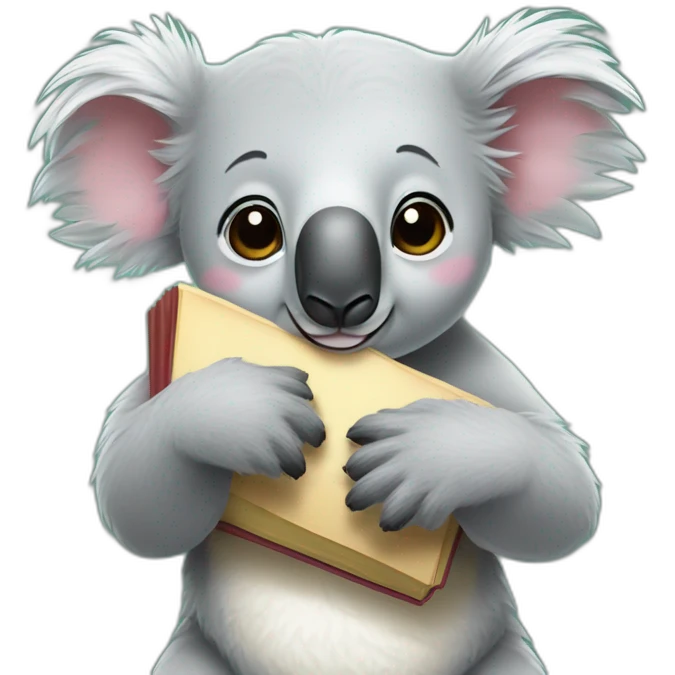 Koala hugging the word “Sara” emoji