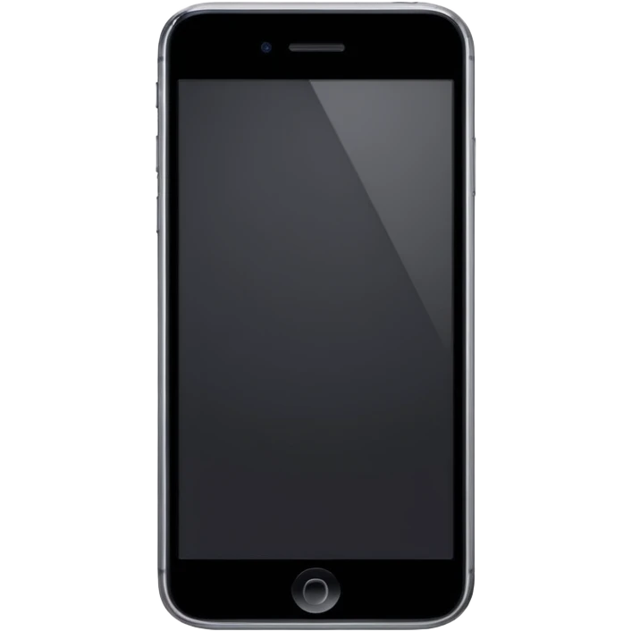 iPhone with black screen  emoji