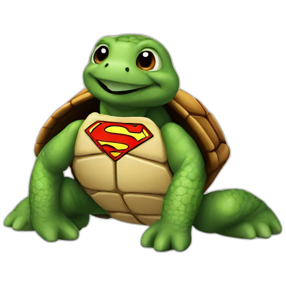 Turtle-superman emoji