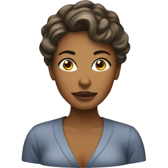 Women’s head with big shoes  emoji