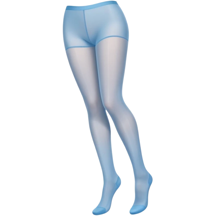 Light blue sheer tights emoji