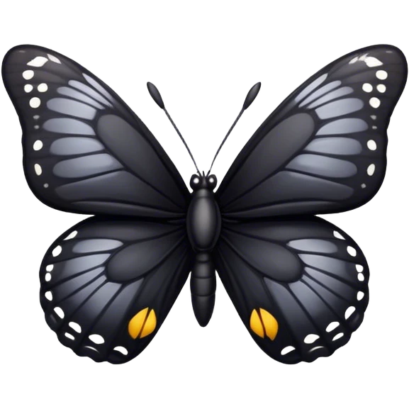 Black butterfly  emoji