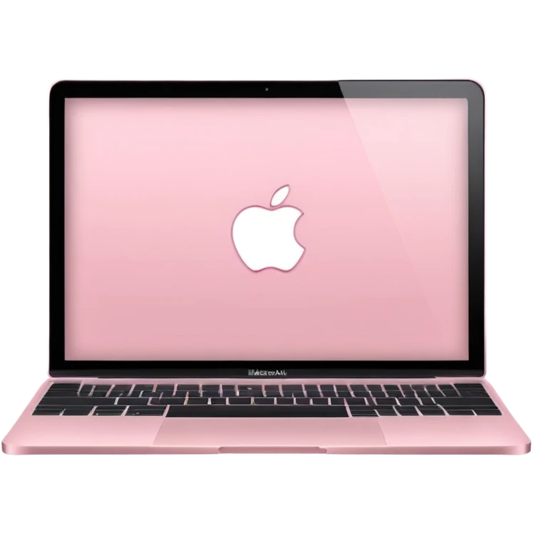 Light pink macbook emoji