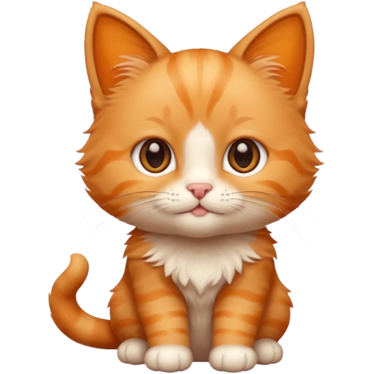 Baby cute cat that smile emoji