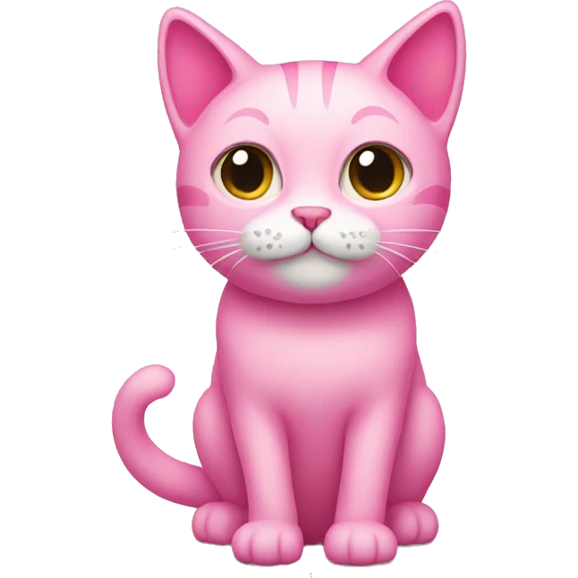 Pink cat emoji