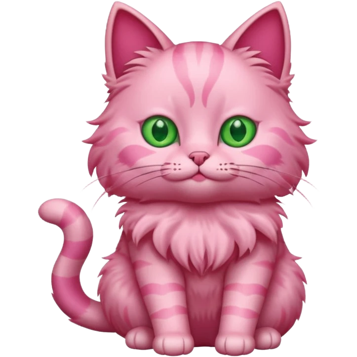 Pink cat emoji