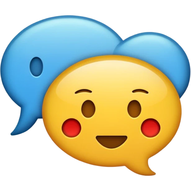 A minimalist emoji-style icon representing wordplay — symbolizing creativity with language. It features an open book or speech bubble merging with playful letters or word fragments, forming a clever visual pun. emoji