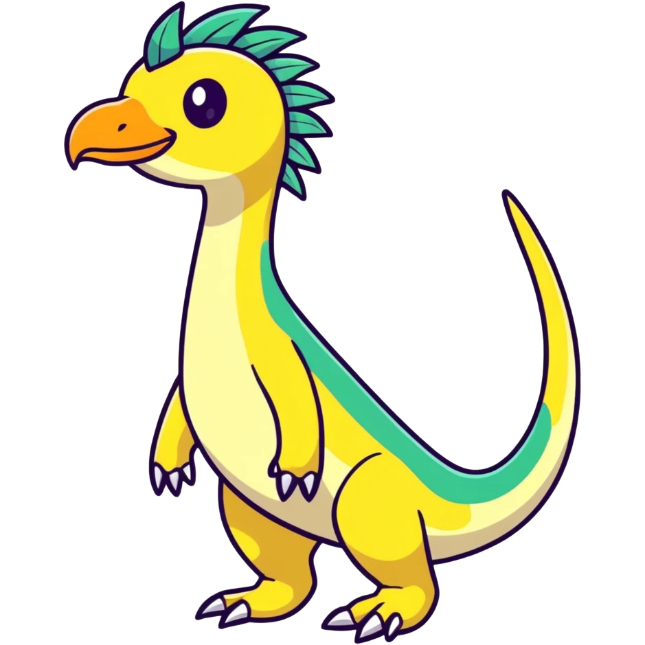 Tropical Exotic Fakémon-fantasy-creature, full body emoji