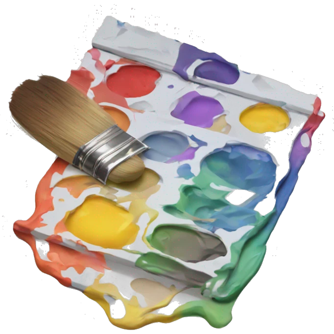tangled paint palette  emoji