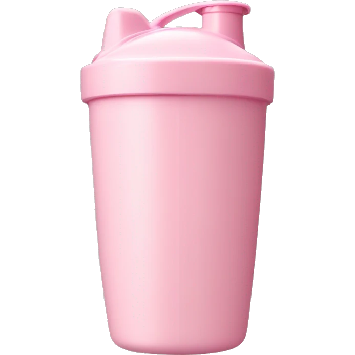 Light Pink protein shaker cup emoji
