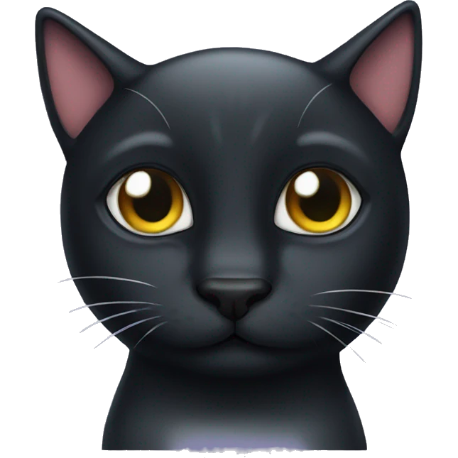 black cat dolphin  emoji