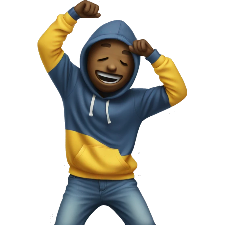 emoji doing a dab emoji