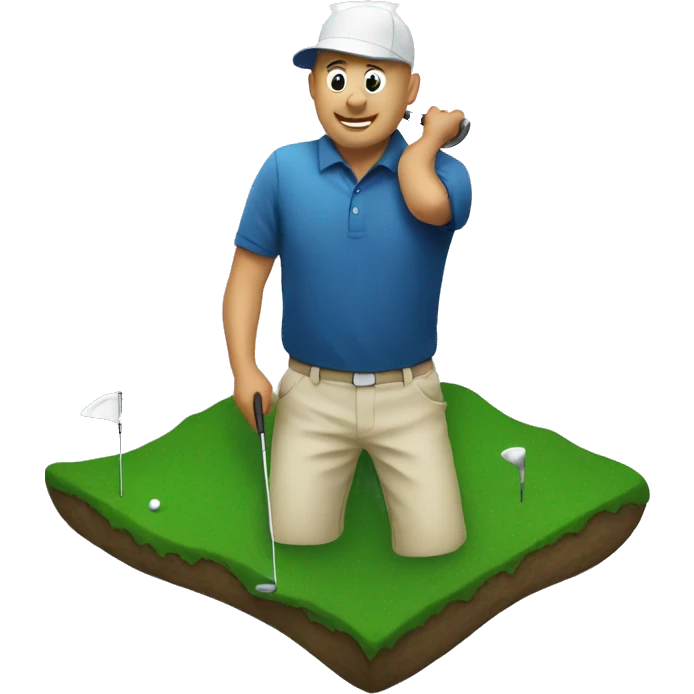 Night golf emoji