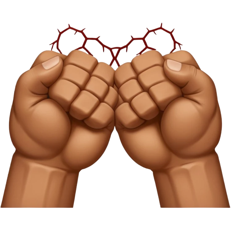 Two fists crossed over each other at the wrists  emoji