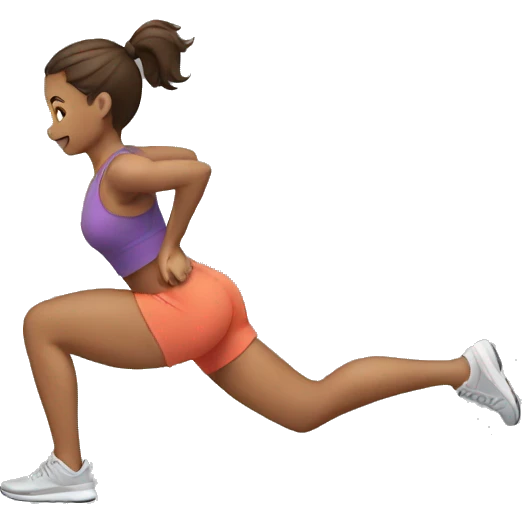 A girl exercising  emoji