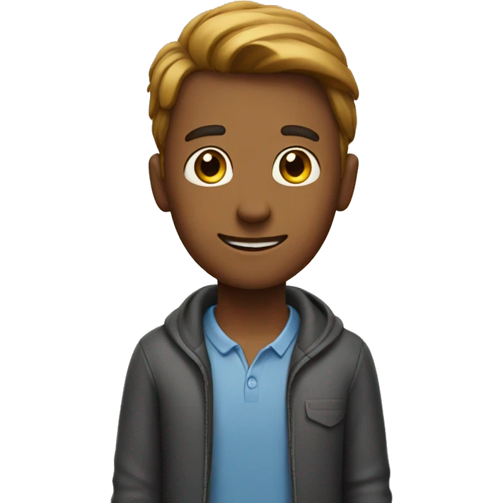 Guy welcoming emoji