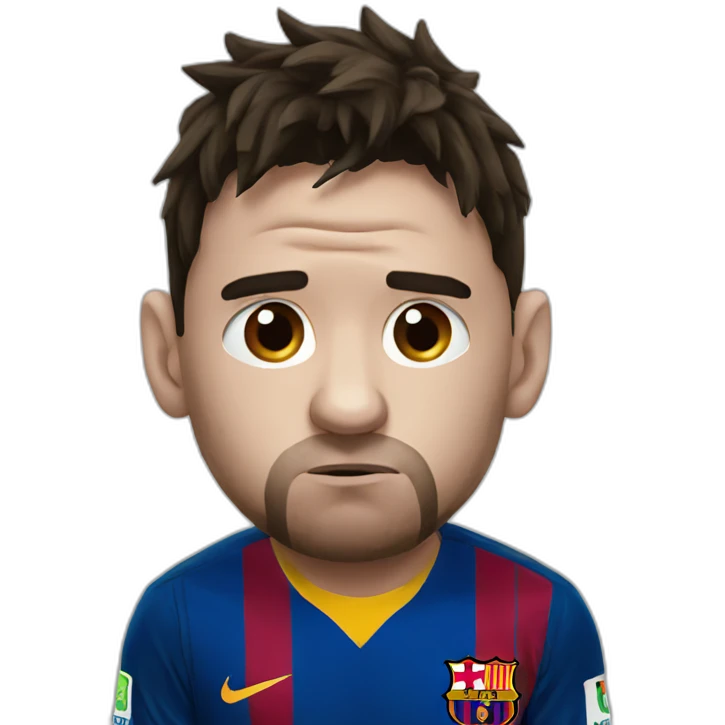 Messi sad emoji