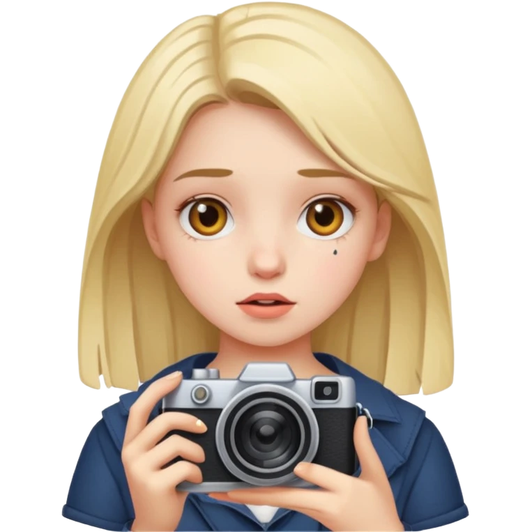 girl with broken camera emoji
