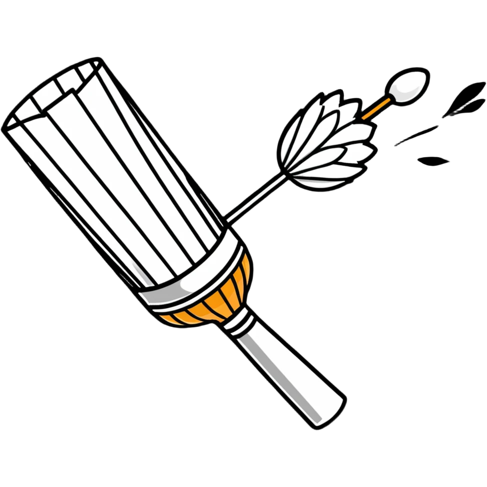 badminton shuttlecock in flight emoji