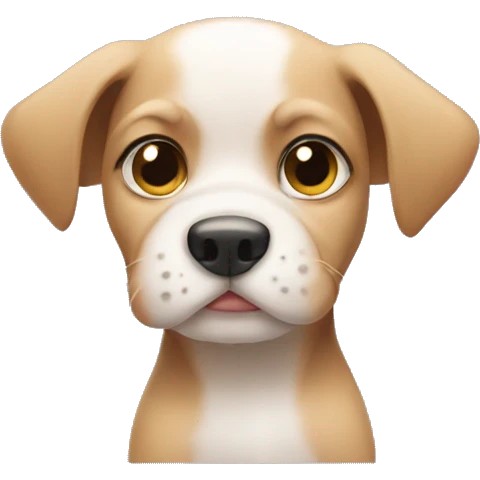 puppy giving stinky side-eye emoji