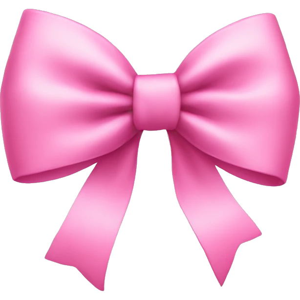 Pink bow emoji