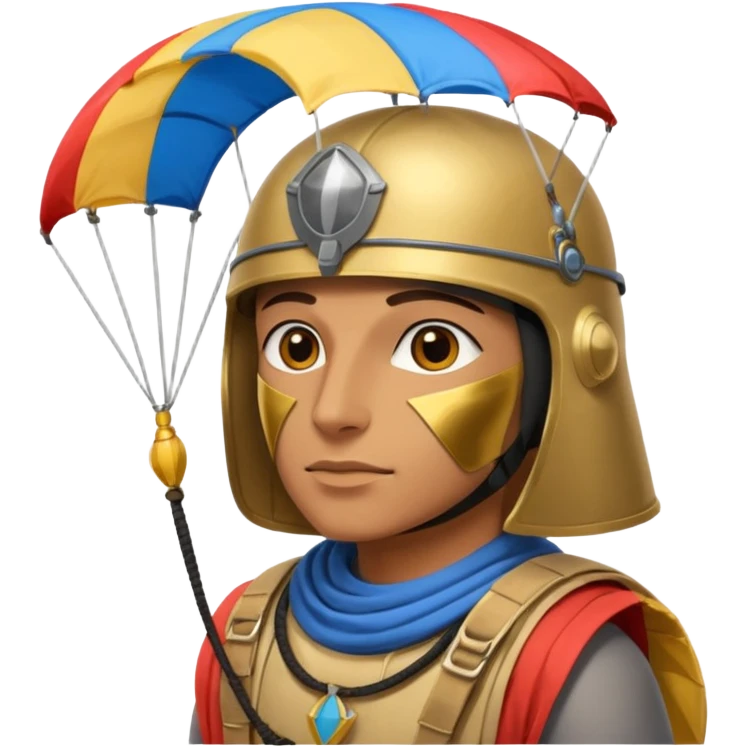 egyptian horus, parachute emoji
