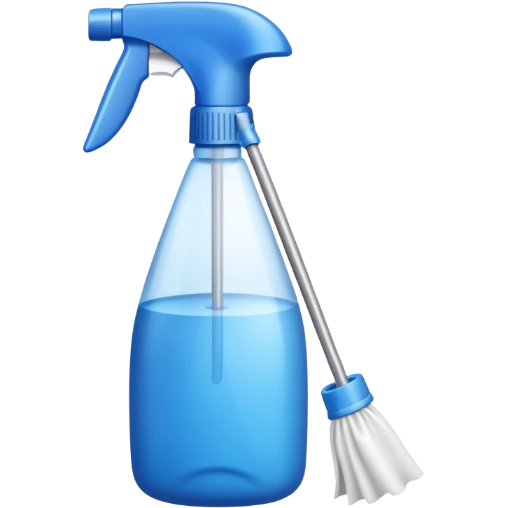 cleaning product and rag emoji