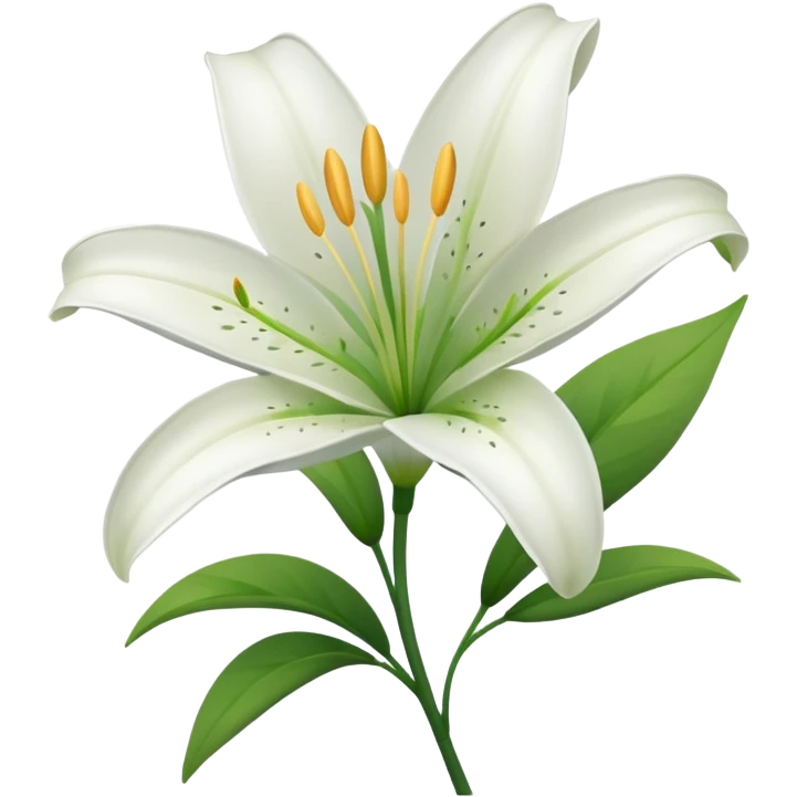 Lily flower emoji