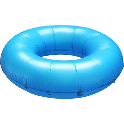 inflatable floating blue ring  emoji