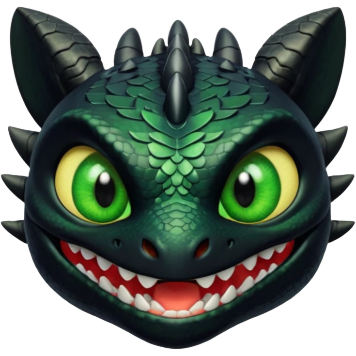 Toothless face only from how to train your Dragon accurate  emoji