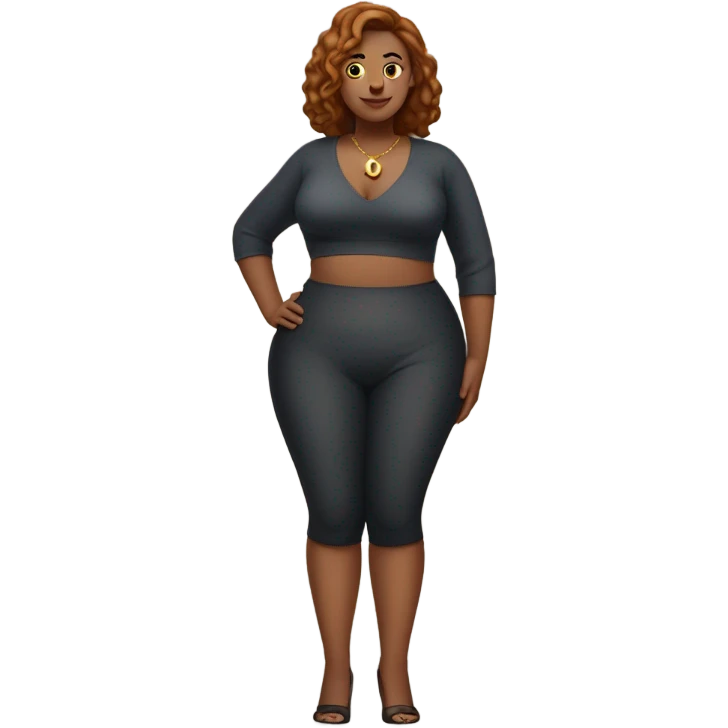 single Slim-Thicc white woman posing (hourglass figure) emoji