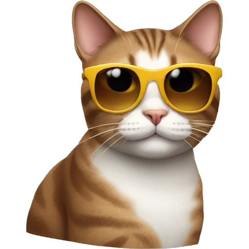 Cat with sunglasses emoji